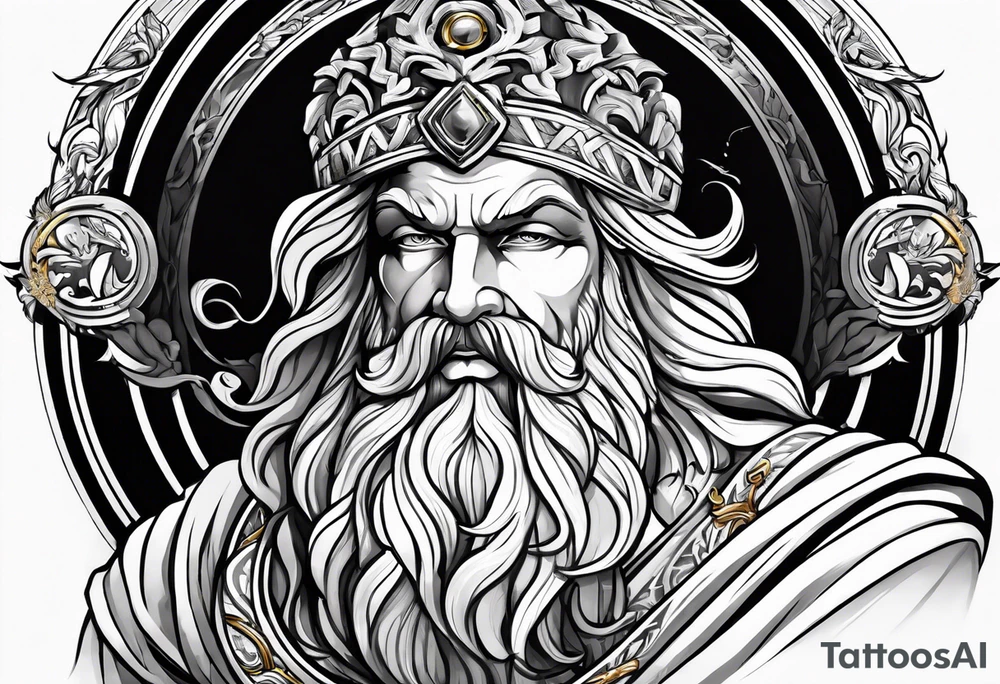 Zeus god tattoo idea