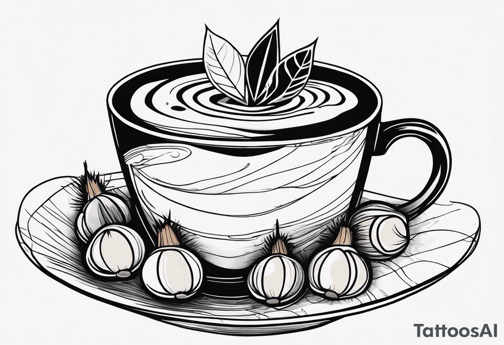 chestnuts poured into coffee tattoo idea