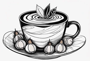 chestnuts poured into coffee tattoo idea