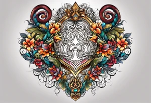 Python through the name Harmony tattoo idea