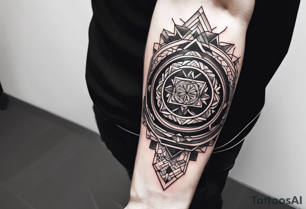 British, forearm tattoo, geometric, subtle, men, culture, iconic tattoo idea