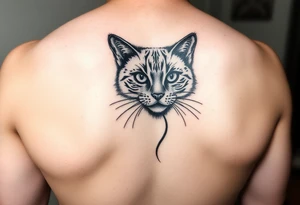 black cat tattoo idea