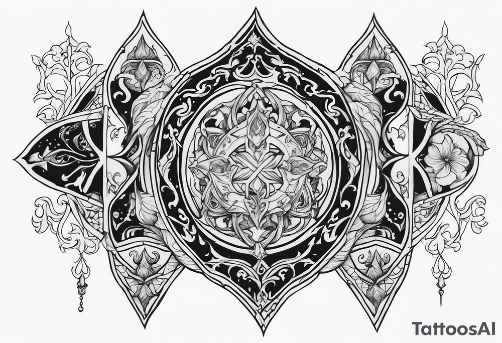 Medieval fantasy sleeve tattoo tattoo idea
