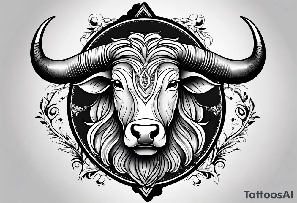 Taurus sign tattoo idea