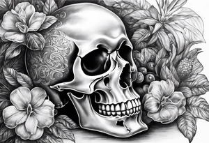 The skull and the pepper must only one object tattoo idea