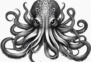 dark tentacles tattoo idea