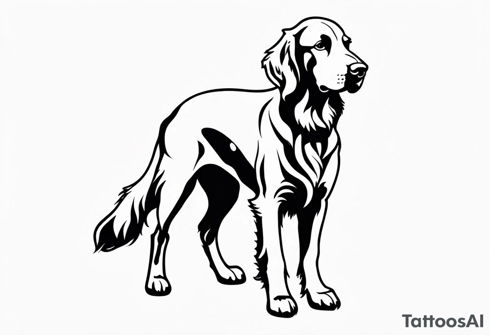 irish setter tattoo idea