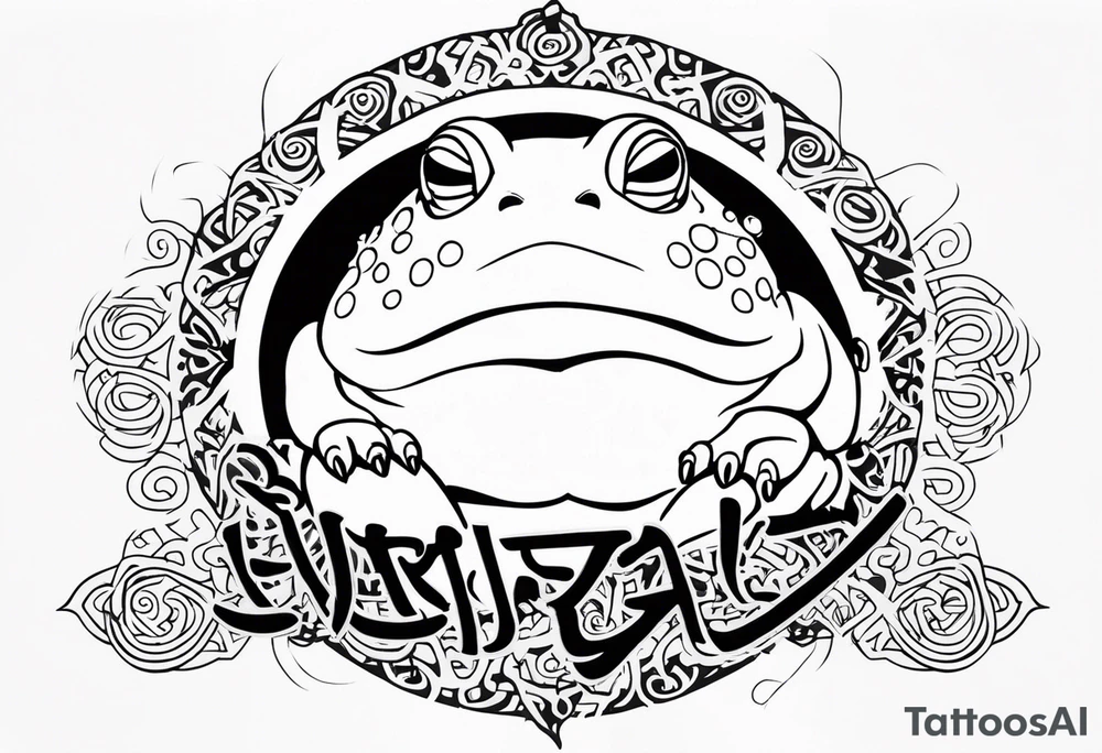 Jiraiya Naruto Gamakichi toad tattoo idea