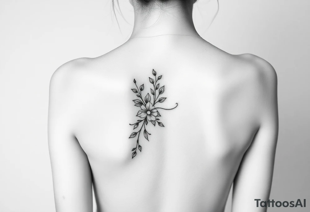 Woman simplistic body, drawing tattoo idea
