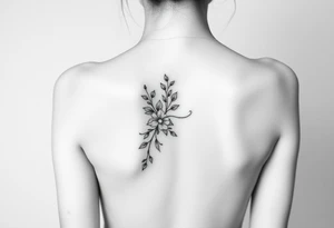 Woman simplistic body, drawing tattoo idea