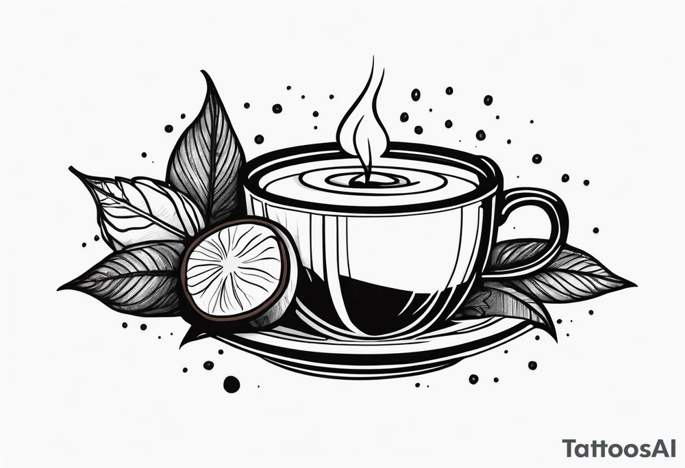 chestnuts poured into coffee tattoo idea