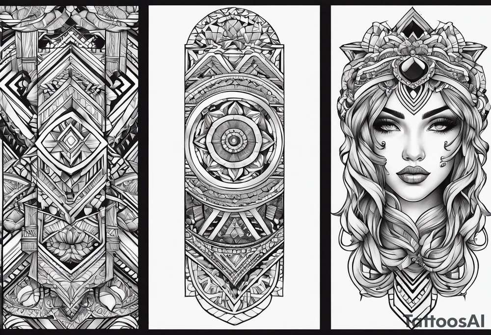 Immagine Doppia personalità con acchiappa sogni tattoo idea Immagine Doppia personalità con acchiappa sogni tattoo idea