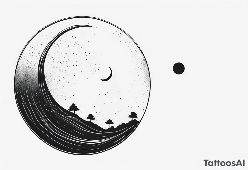 MOON tattoo idea