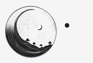 MOON tattoo idea