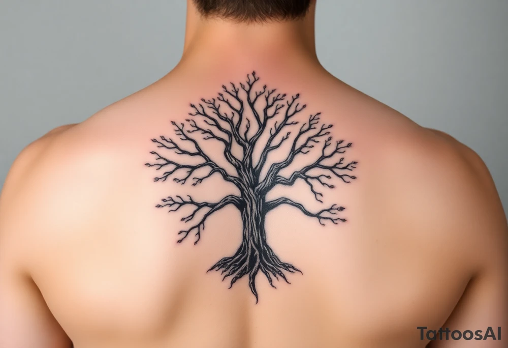 Tree on my back tattoo idea