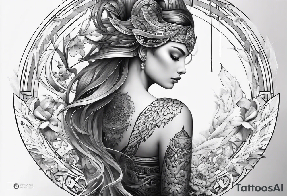 The physical form of balance tattoo idea