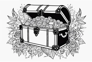 treasure chest tattoo idea