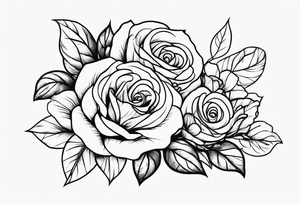 Roses and ornemental tattoo idea