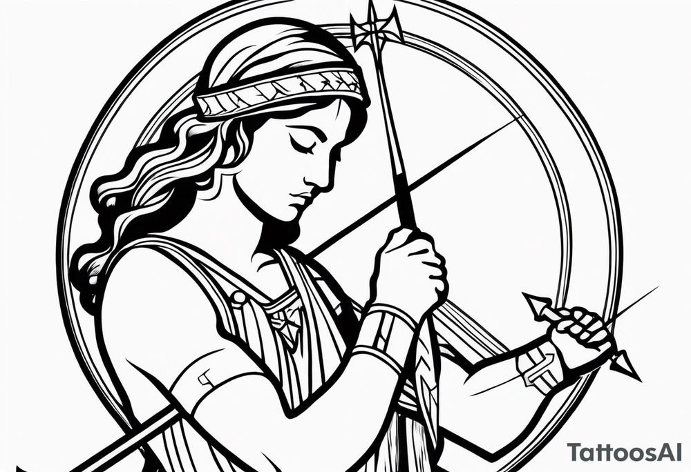sagittarius, faith, strong, warrior, god, jesus, christ tattoo idea