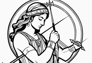 sagittarius, faith, strong, warrior, god, jesus, christ tattoo idea