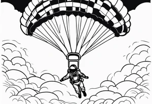 sky divers tattoo idea