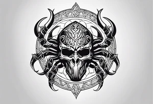 Scorpio zodiac sign tattoo idea