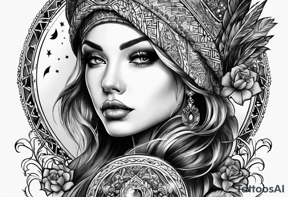 The name Hayden in the moonlight tattoo idea