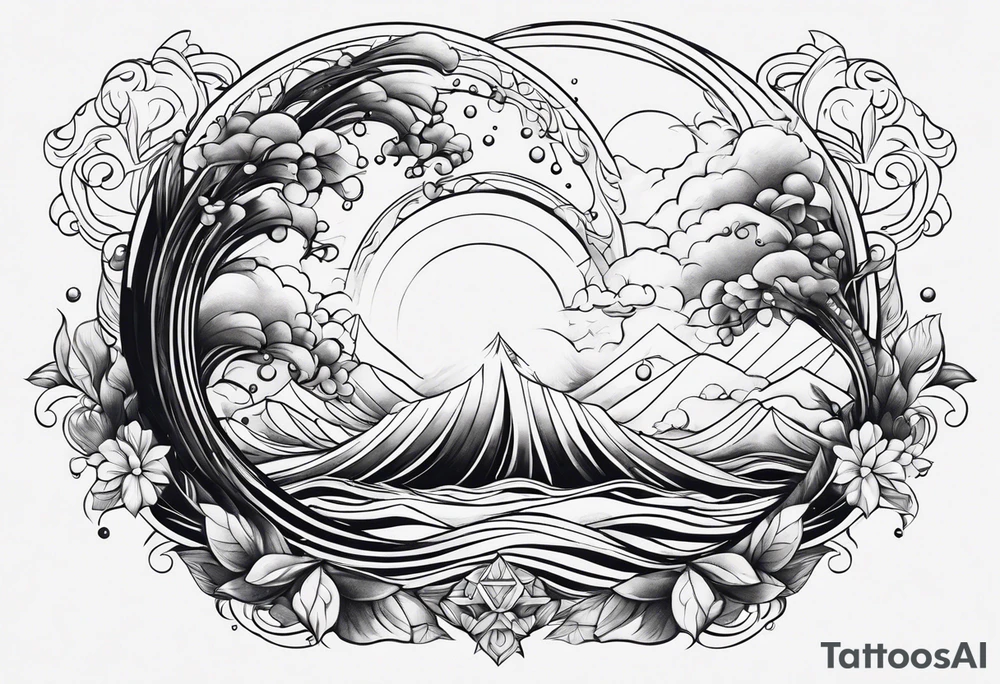 Water element tattoo idea