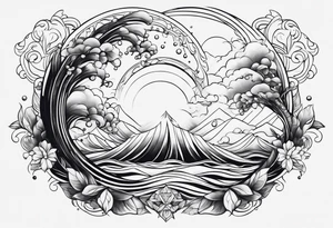 Water element tattoo idea