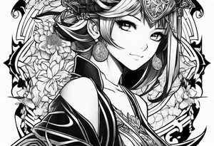 Anime japonais tattoo idea