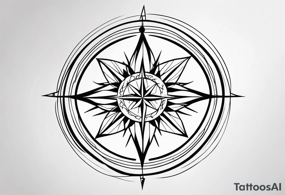 Wind Rose tattoo idea