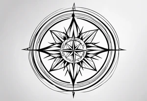 Wind Rose tattoo idea