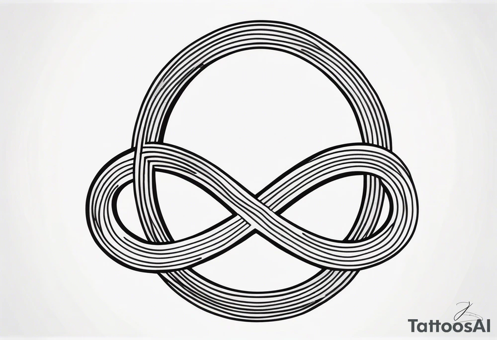 Basic infinity symbol tattoo idea