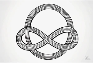 Basic infinity symbol tattoo idea