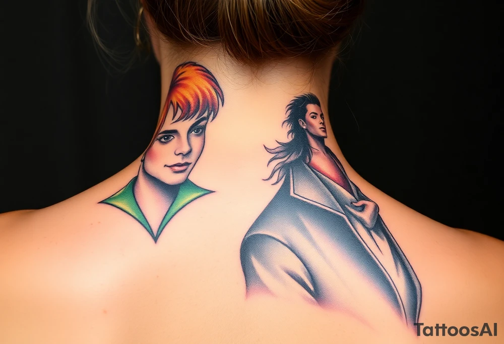 Peter Pan and
 Michael Jackson. tattoo idea