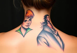 Peter Pan and
 Michael Jackson. tattoo idea