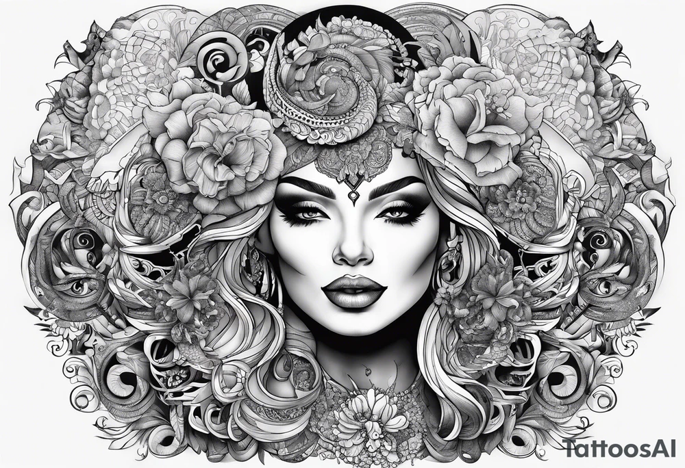 The names michael and mikeyla overlining tattoo idea
