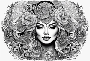 The names michael and mikeyla overlining tattoo idea