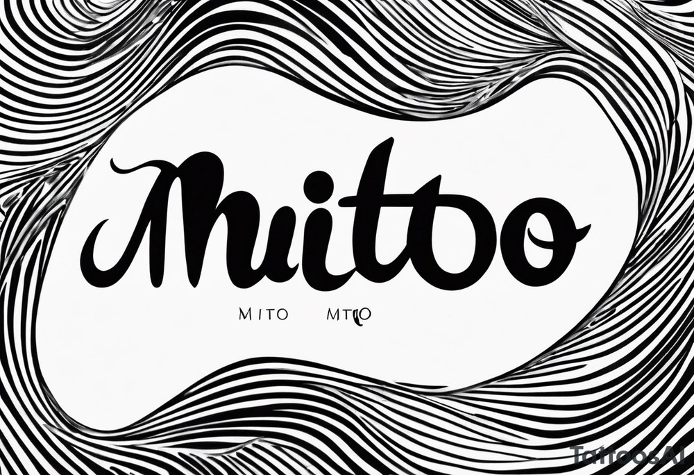 The name “Mito” a little bold, small tattoo idea