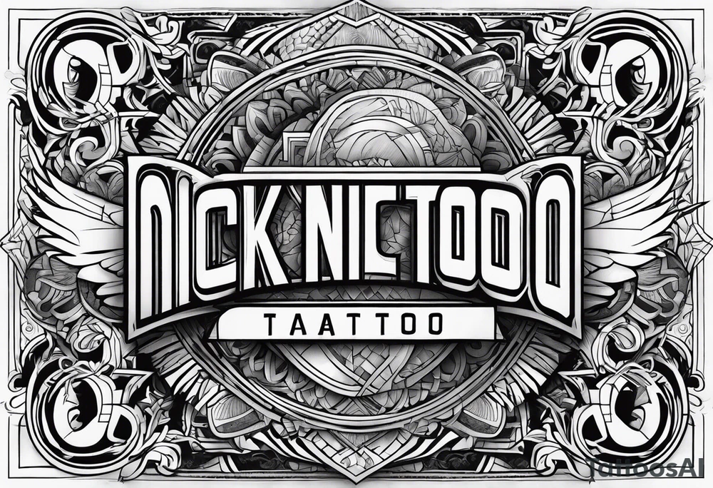 Tatoos with the name nick tattoo idea