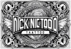 Tatoos with the name nick tattoo idea