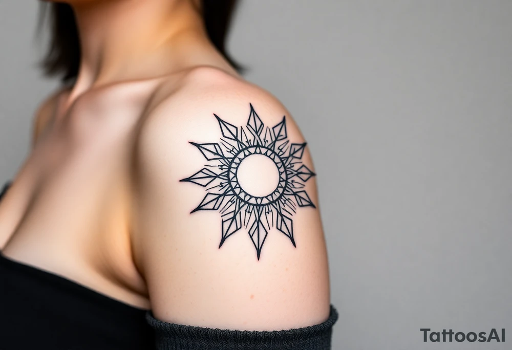 Solar tattoo tattoo idea