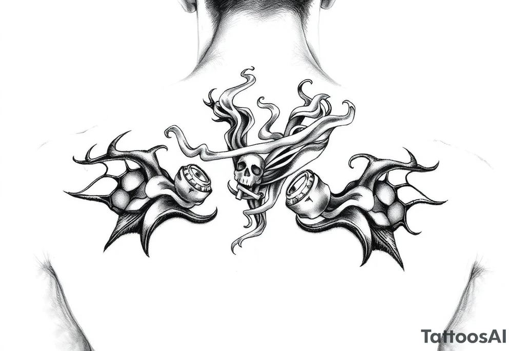 Dope in smoke tattoo idea
