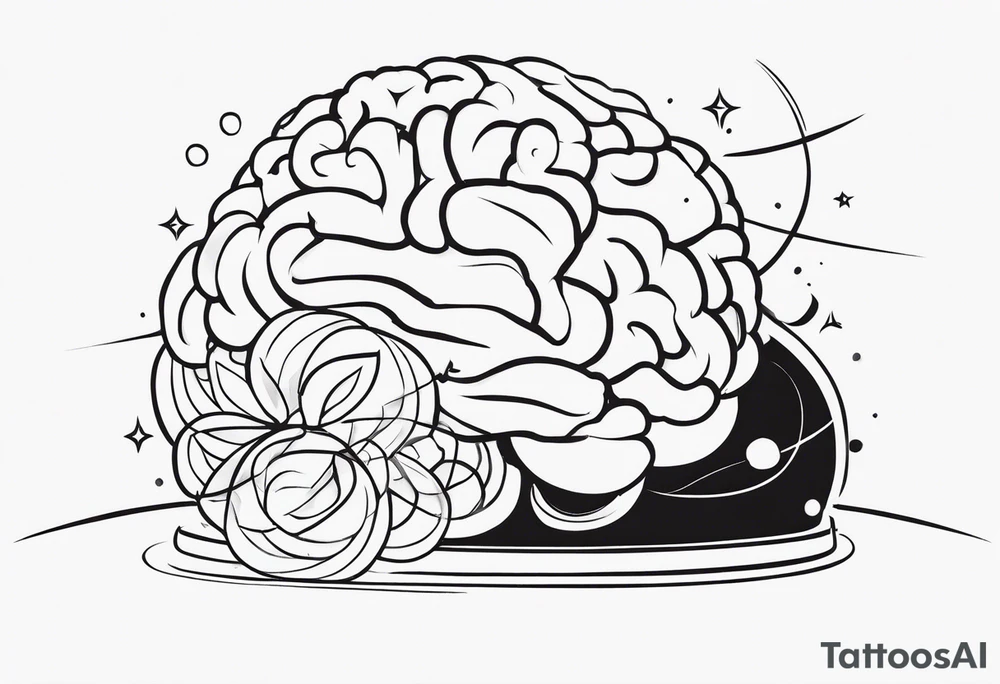 fighting with your brain because your emotions feel like a rollercoaster tattoo idea