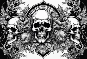 Zeus, lightning, skulls tattoo idea