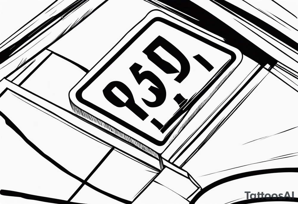speed limit sign tattoo idea