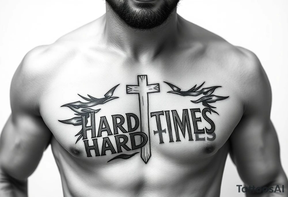 powerful Christian overcoming hard times tattoo idea