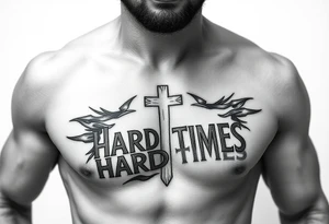 powerful Christian overcoming hard times tattoo idea