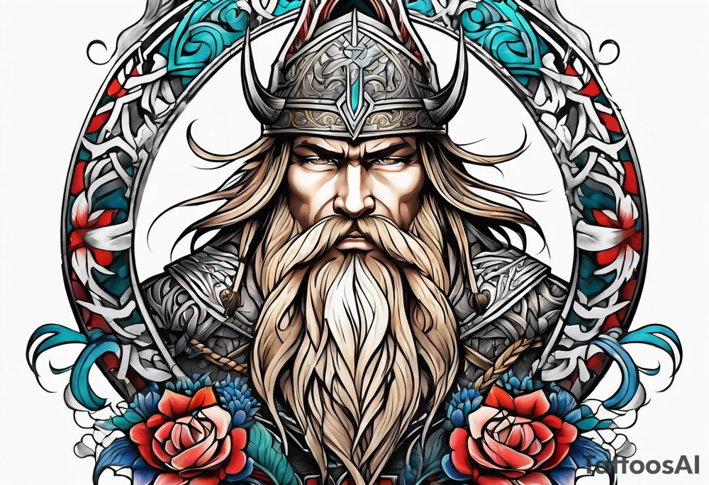 Strength, rebirth and loyalty norse tattoo idea