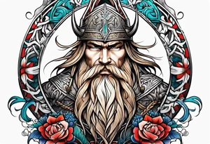 Strength, rebirth and loyalty norse tattoo idea